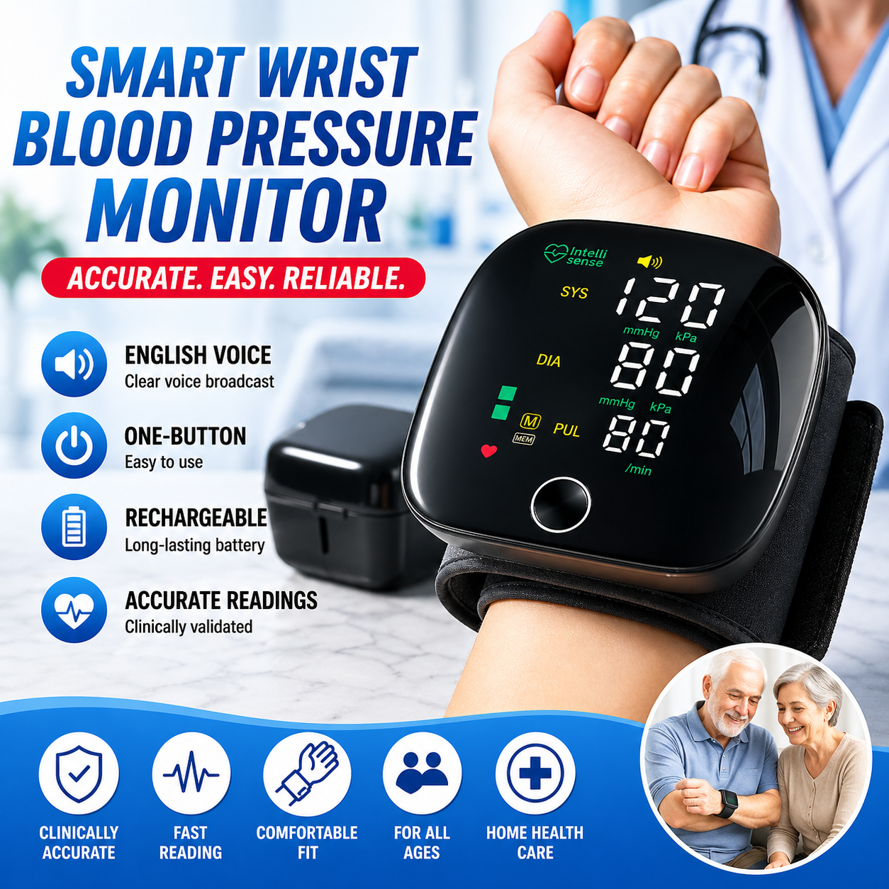 FastCare® – Smart Wrist Blood Pressure Monitor
